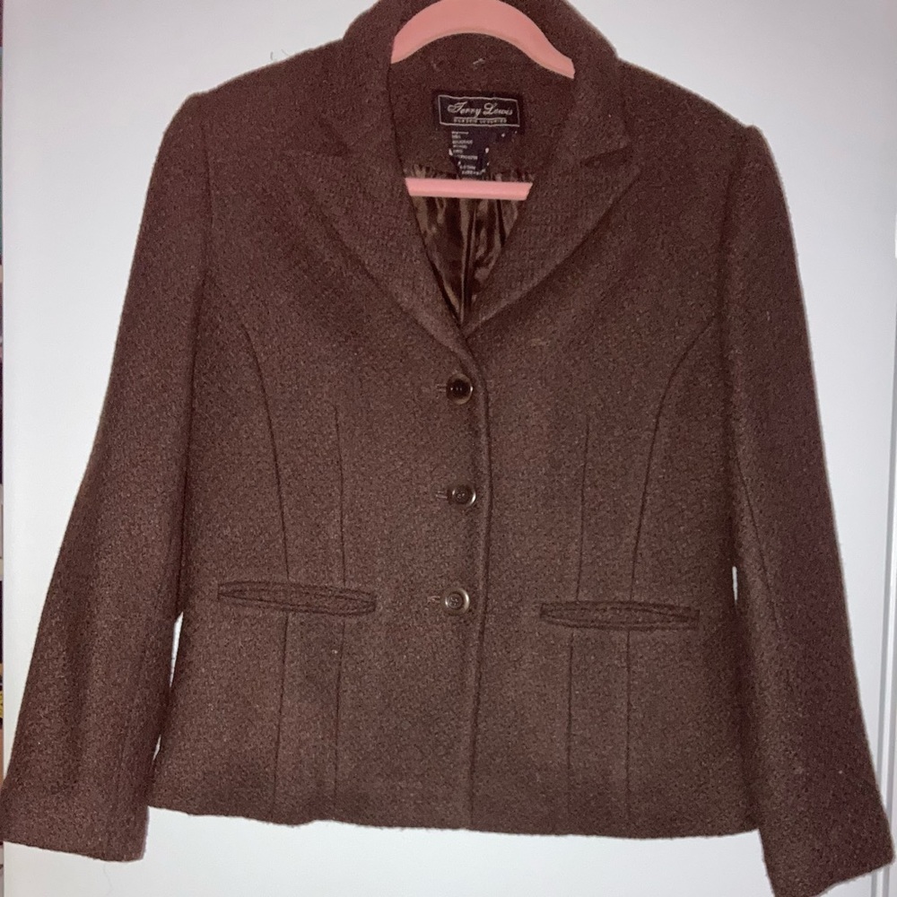 Terry Lewis Classic Luxuries Brown Tweed Jacket